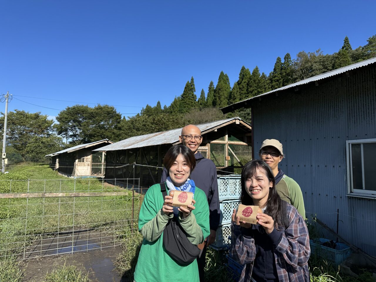 産みたて卵をゲット