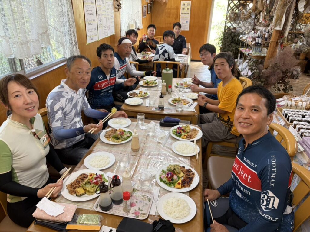 走った後のランチは最高です！